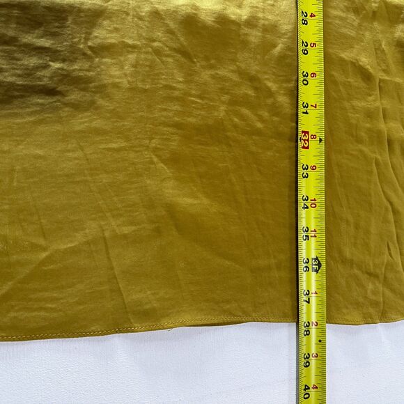 Elegant Mustard Sleeveless Dress - Picture 6 of 11